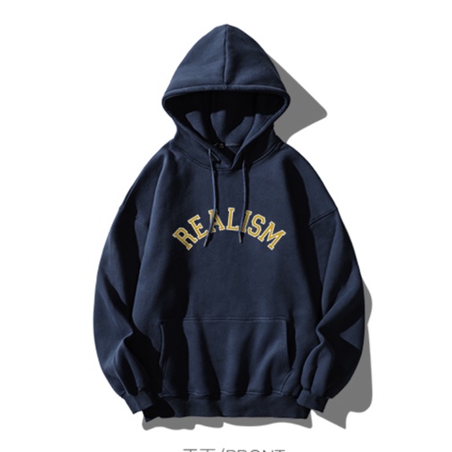 Áo Hoodie REALISM ZANG Phối Mũ Trùm Đầu Phong Cách , Nỉ Ngoại Siêu Dày Mịn 2 Lớp Ấm Áp Trẻ Trung Năng Động Mã GAREM 2022