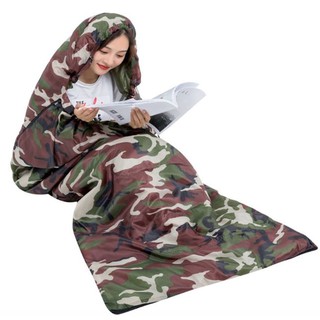 Túi Ngủ Quân Đội Rằn Ri V2811 | Vải Dày Siêu Ấm 1kg | Tặng Kèm Gối Hơi | Lutashop.vn