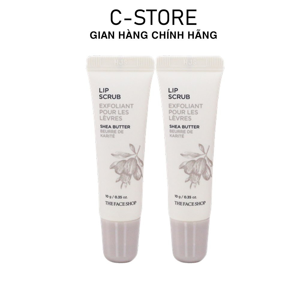 Tẩy da chết môi TheFaceShops Lip Scrub Shea Butter làm môi mềm, đẹp - CSTOREVN