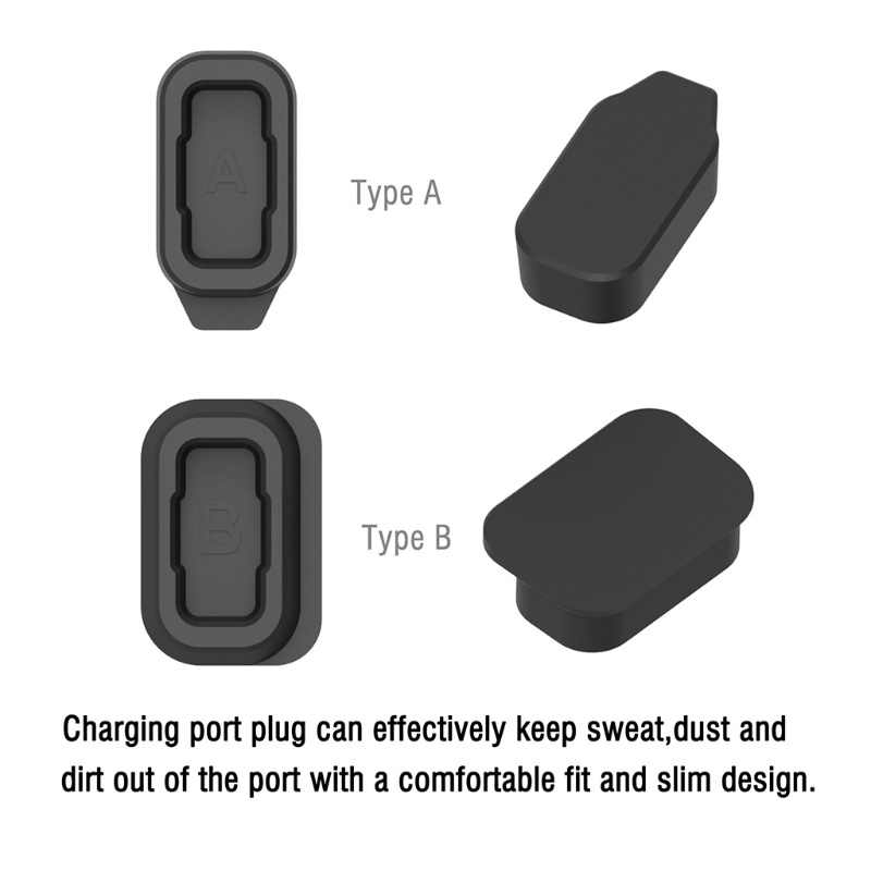 Bộ 10 Nút Bịt Cổng Sạc Chống Bụi Bằng Silicon Cho Đồng Hồ Thông Minh Coros PACE 2 / VERTIX / APEX 42 / 46mm