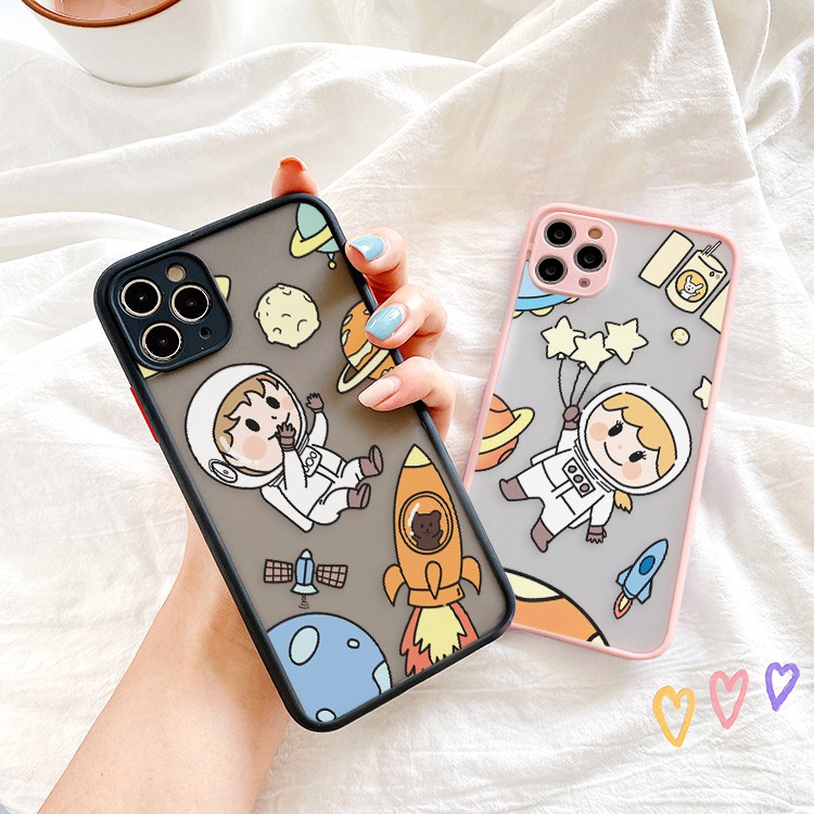 Ốp lưng iphone nhám phi hành gia 5/5s/6/6plus/6s/6splus/7/7plus/8/8plus/x/xr/xs/11/12/pro/max/plus/promax - Awifi X2-4 | BigBuy360 - bigbuy360.vn