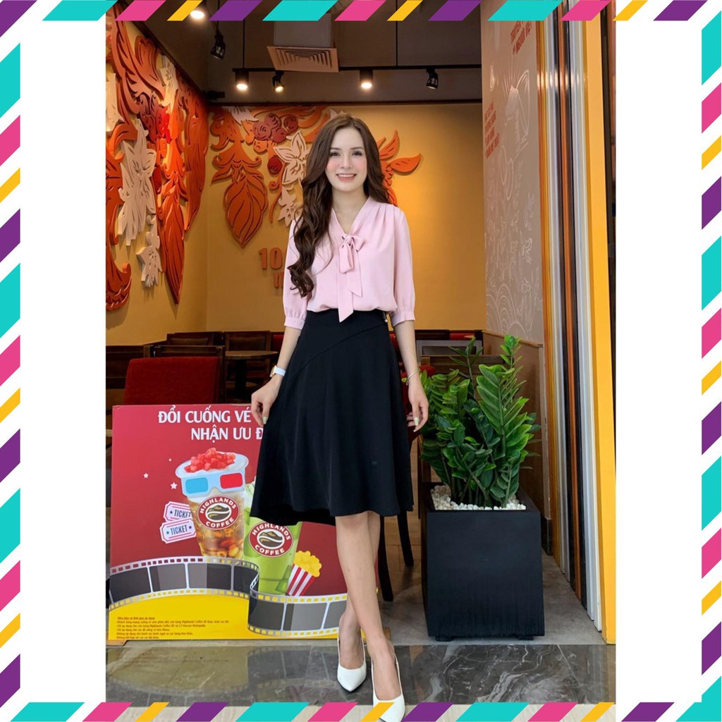 Áo sơ mi lụa cổ nơ tay lỡ SEFA FASHION - SF02194692 (Đẹp nhất, Giá rẻ)
