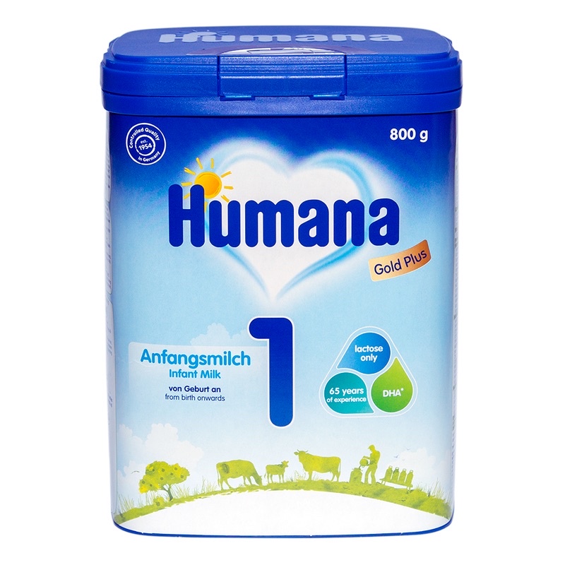Sữa bột Humana 1 800gr mẫu mới nhất