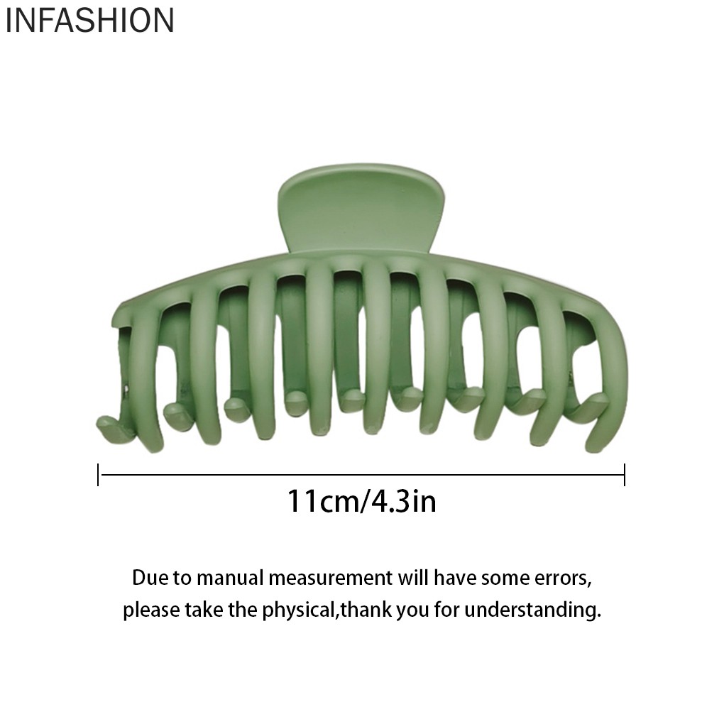 Kẹp tóc cỡ lớn chống trượt bằng nhựa tùy chọn màu sắc