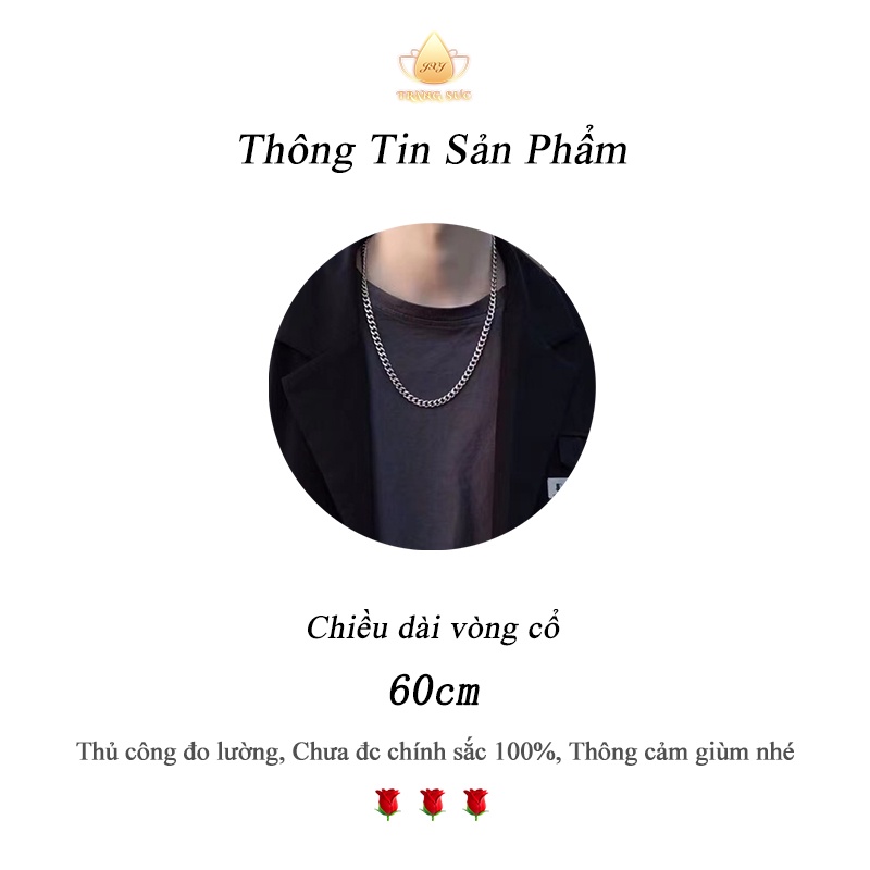 🔥🔥Vòng cổ Dây chuyền Nam nữ Tình nhân Thép titan HIPHOP Đơn giản Phong cách Hàn quốc Không phai màu VC-030