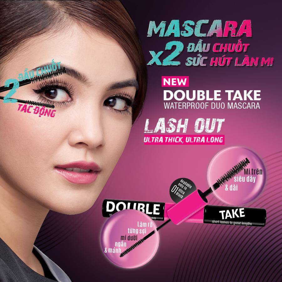 Chuốt Mi 2 Đầu SILKYGIRL Double Take Waterproof Duo Mascara-[Cocolux]