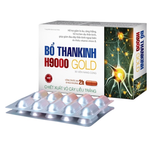 BỔ THẦN KINH H9000 GOLD -  Giảm Tê Bì Chân Tay, Giúp An Thần, Ngủ Ngon
