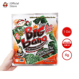 Snack Rong Biển ❤️FREESHIP❤️ Vị Mực BIGBANG Taokaenoi Vị mực - Gói 6g