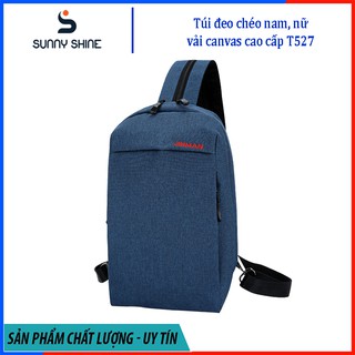 Túi đeo chéo nam nữ canvas, túi du lịch tiện lợi đeo được kiểu balo, Túi đeo chéo ipad, balo du lịch mini T527