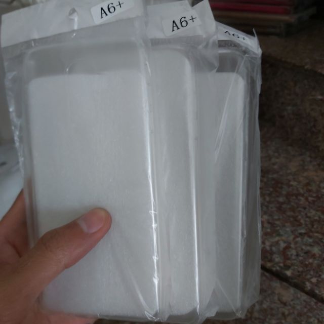 Bộ 3 chiếc ốp lưng cho samaung A6 plus 2018 silicon trong suốt siêu mỏng(loại tốt)