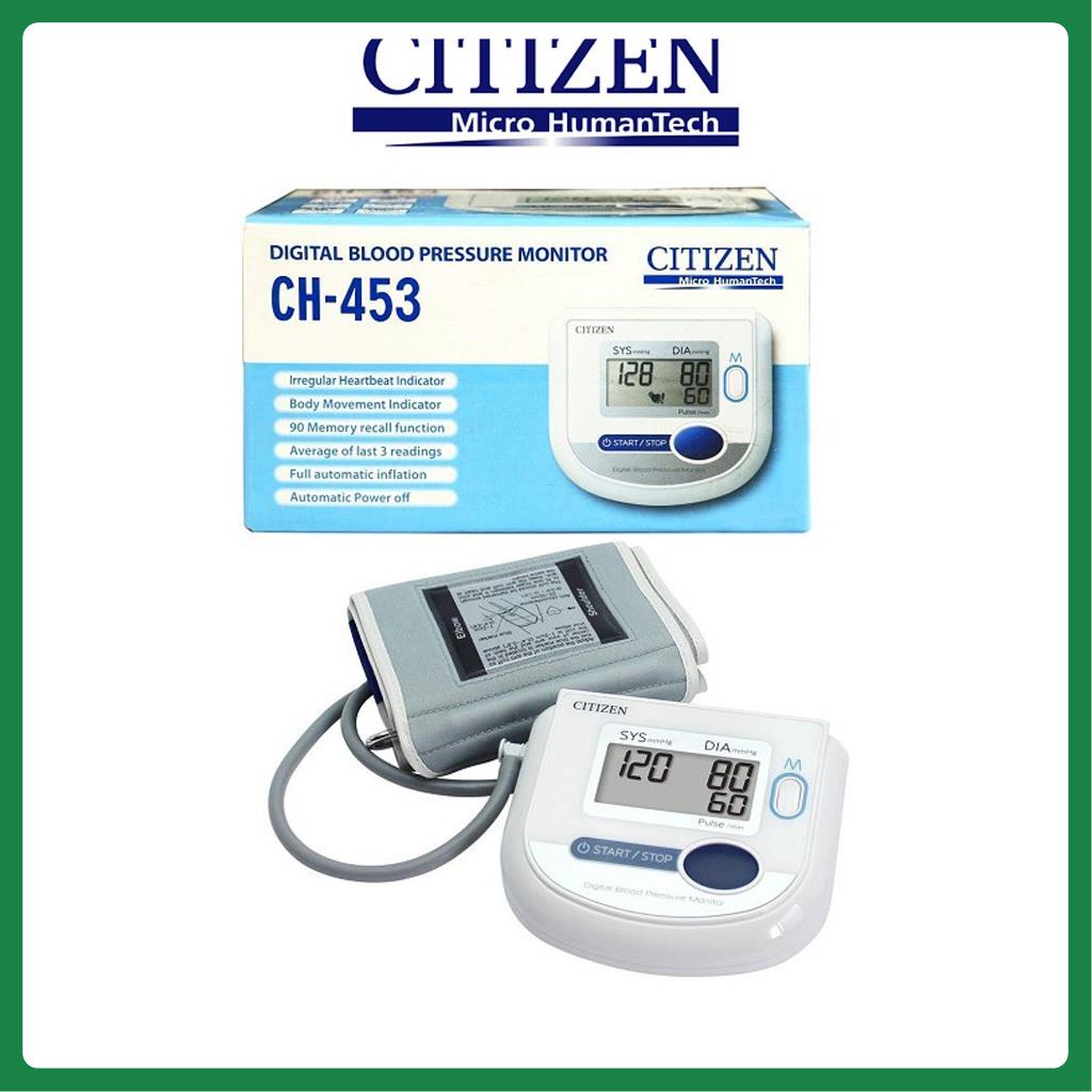 Máy đo huyết áp bắp tay điện tử Citizen CH-453AC | Thương Hiệu Nhật Bản - Bảo Hành 5 Năm