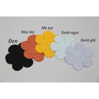 *Cánh hoa vải gấm 6 cánh dùng làm hoa trang trí may mặc, hoa cài áo, hoa phụ liệu may mặc, phụ kiện tóc