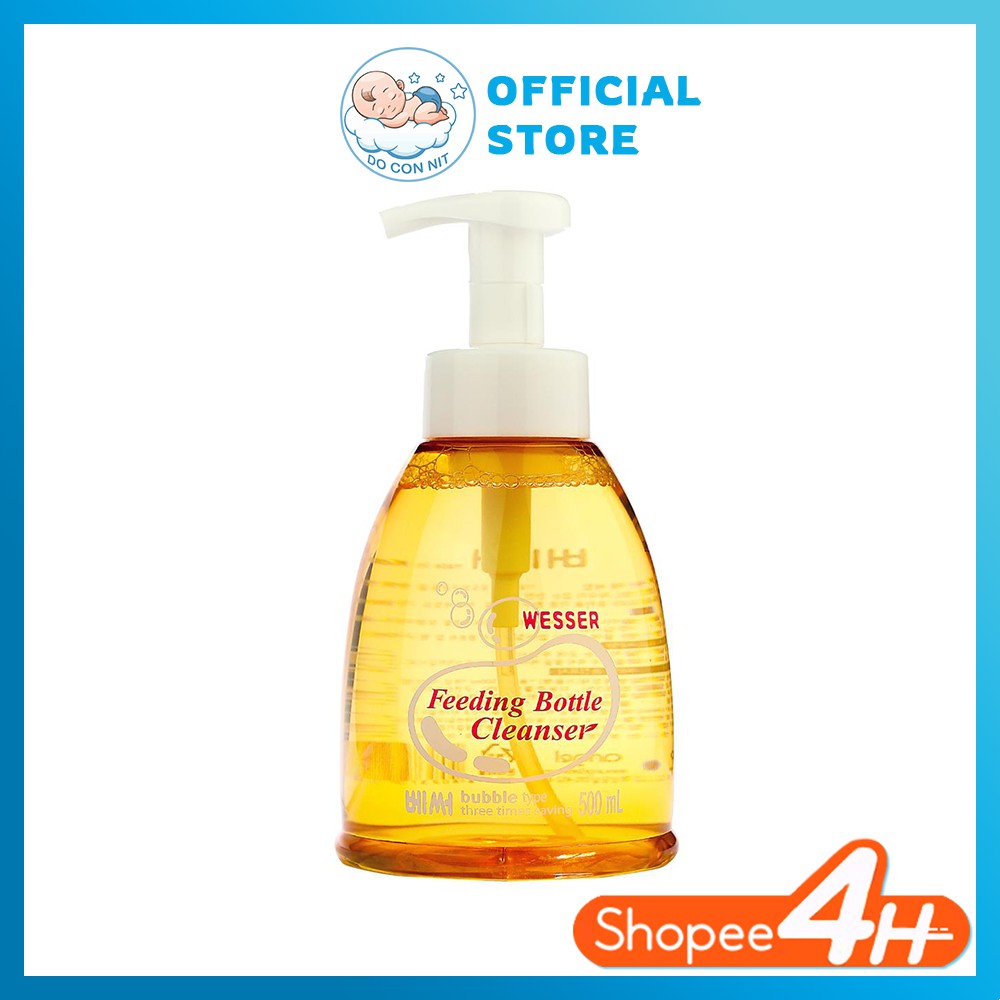 Nước Rửa Bình Sữa Wesser Chai/Gói 500ml - nước rửa trái cây rau quả Hàn Quốc