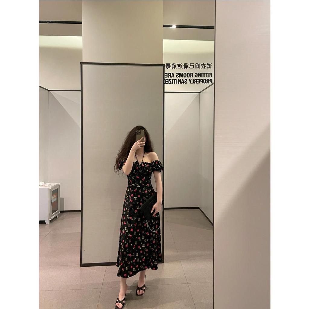Váy Babydoll Hoa Nhí Cổ Vuông Đầm Maxi Xẻ Tà Sexy Mặc 2 Kiểu Phù Hợp Đi Biển, Đi Tiệc, Du Lịch- Dalyn