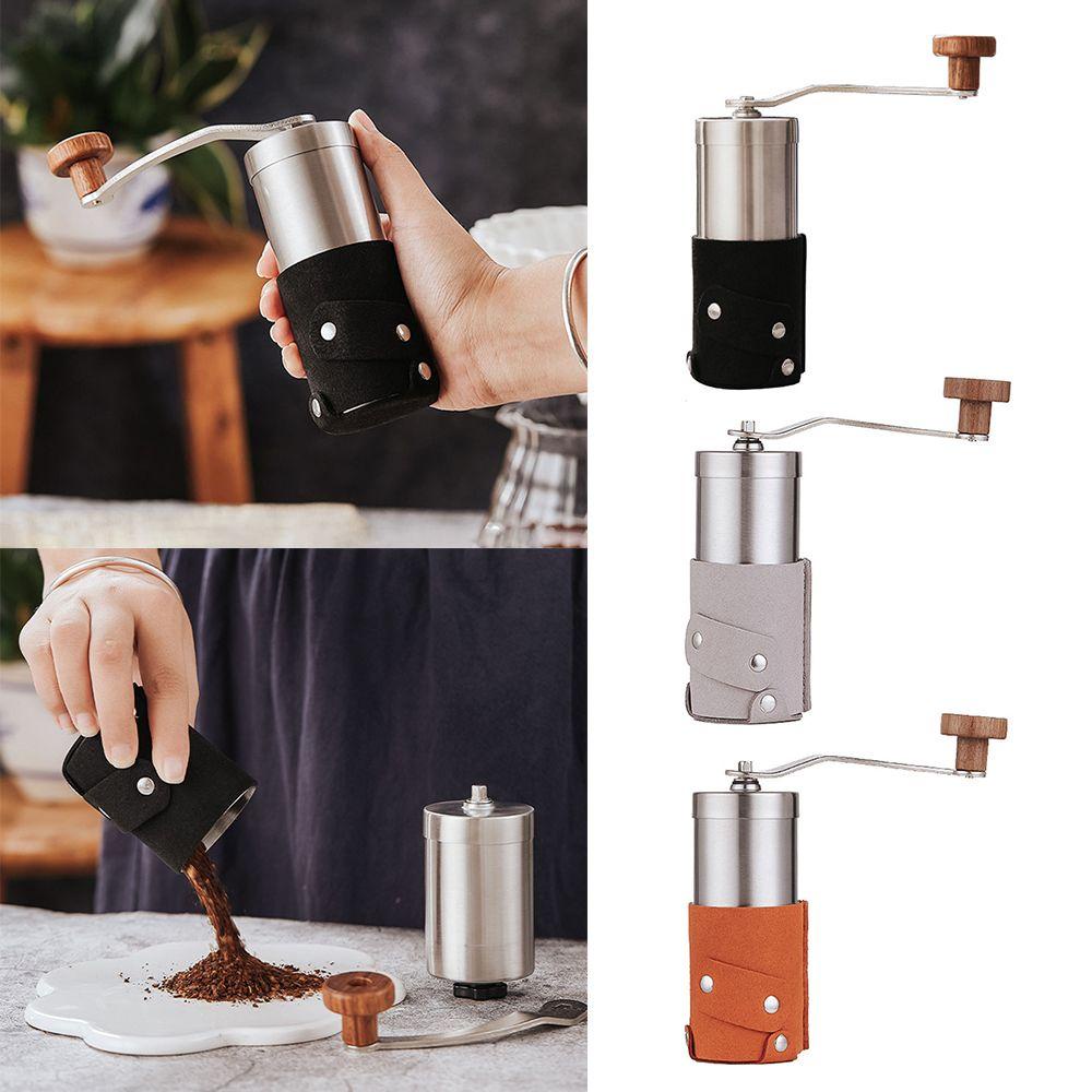 CONOPERY Máy Xay Cà Phê Bằng Thép Không Gỉ Tay Cầm Gỗ