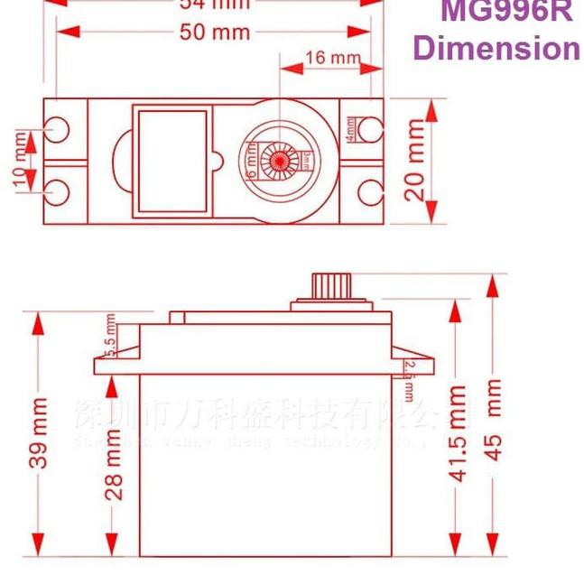 Động Cơ Servo Mg996R Mg996 Chuyên Dụng Cho Arduino