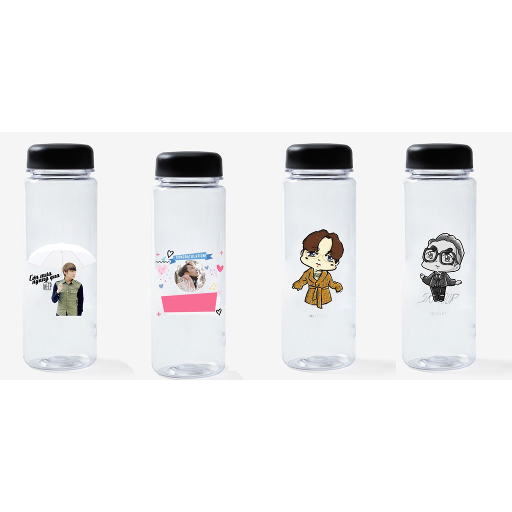 Bình nước sơn tùng nhựa in màu BNI33 500ml bình nước mtp hoạt hình bình nước dễ thương