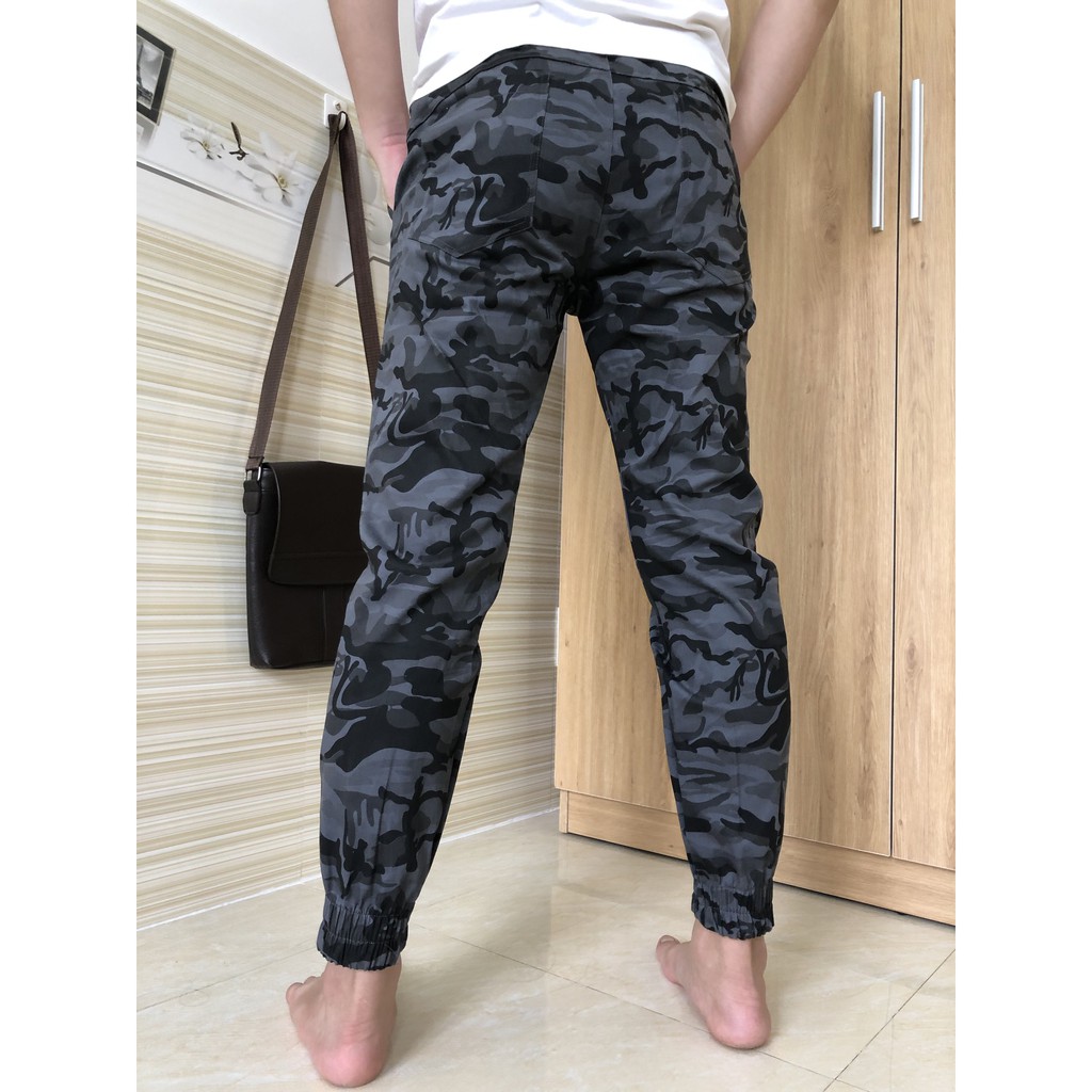 Quần jogger kaki rằn ri, camo, lính cực hot [ Lính xám ]