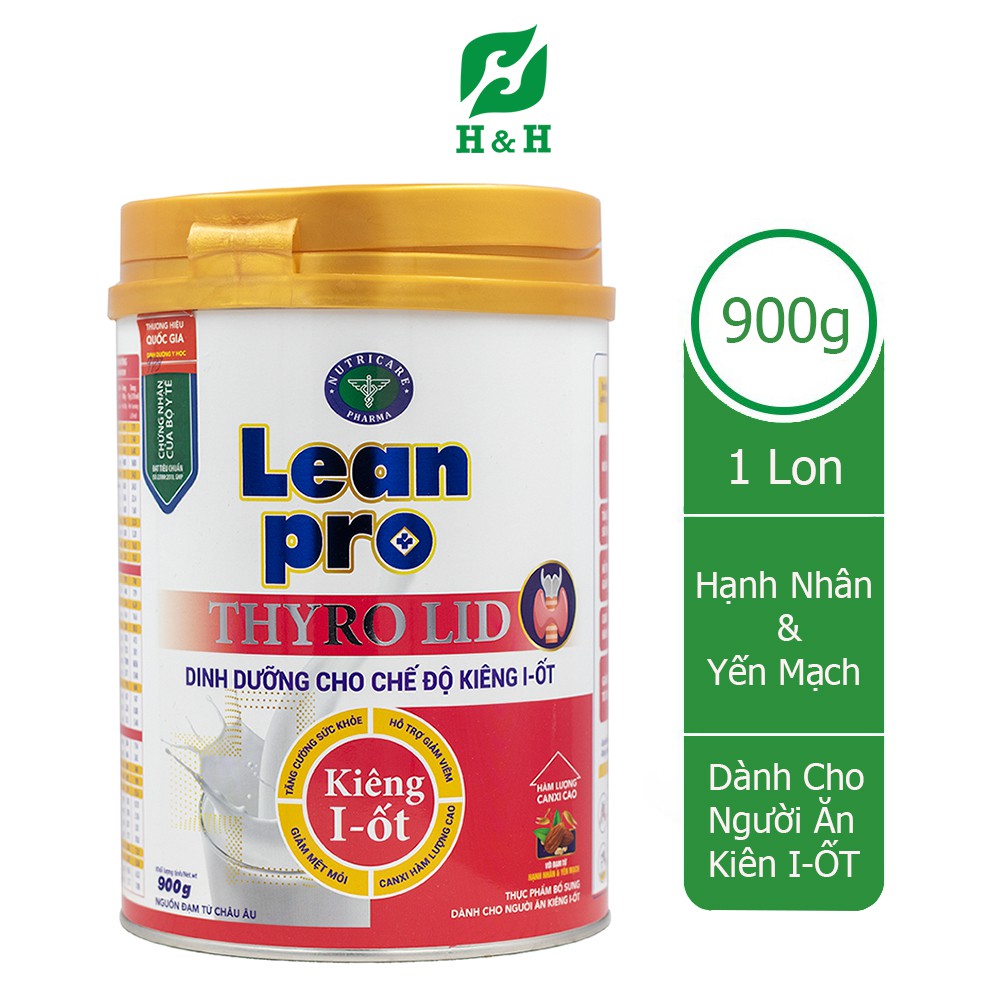 Sữa Lean Pro Thyro Lid – Dinh dưỡng tối ưu cho người kiêng I-ốt, bệnh lý tuyến giáp - 900g