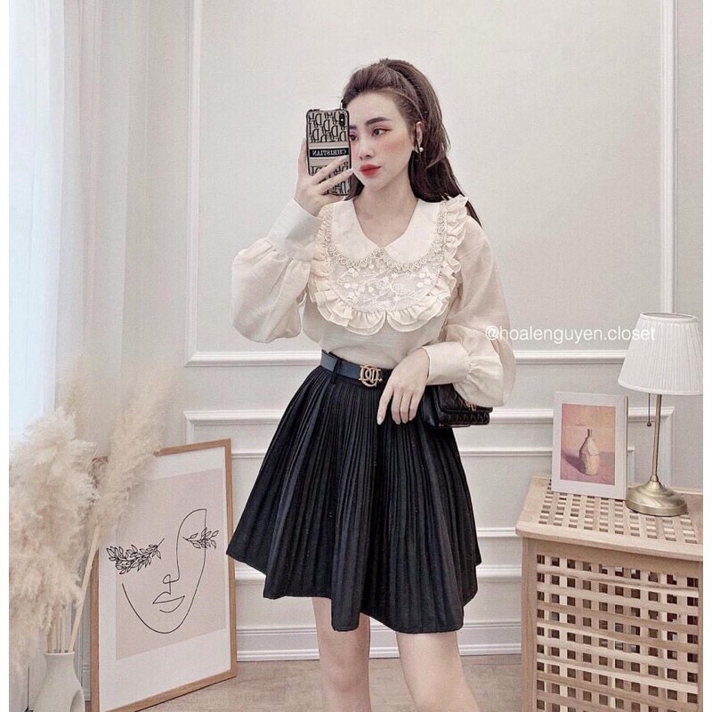 Áo sơ mi tiểu thư shopeelive