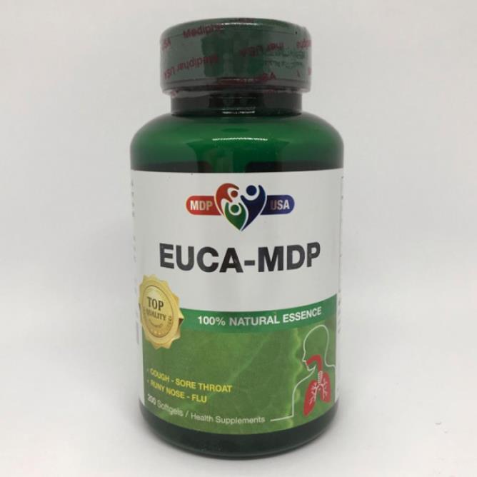 Euca MDP – Hỗ trợ điều trị ho do viêm họng, viêm phế quản, ngăn ngừa cảm cúm (Hộp 200v)