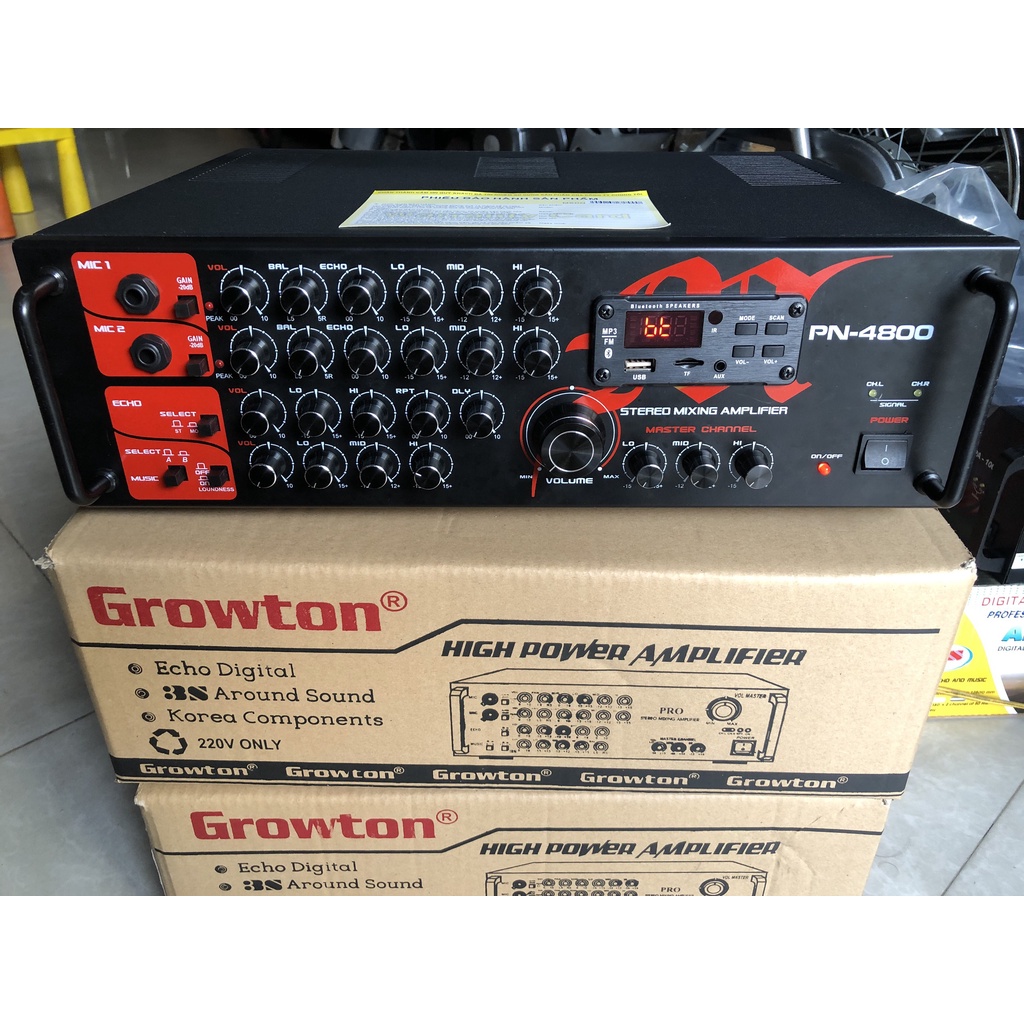 Amply Growton PN-4800 chạy 8 sò Cs 600W