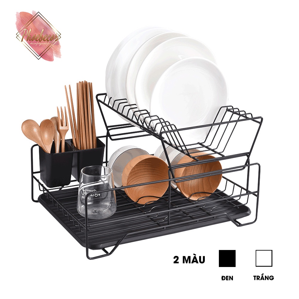 Giá đựng bát đũa kệ úp chén thông minh đa năng sơn tĩnh điện cao cấp - PB108