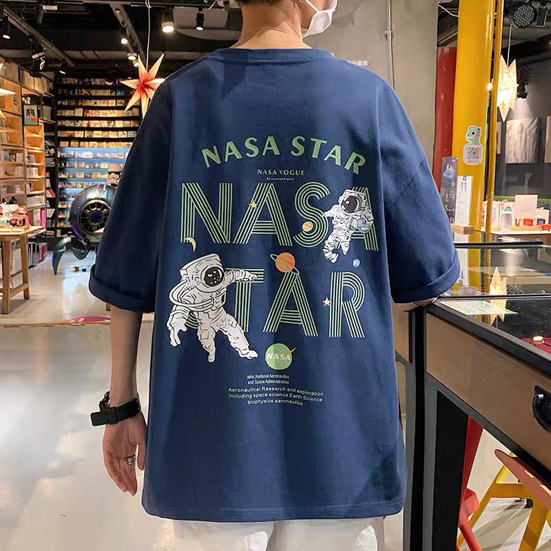 (Đủ size M-L-XL) Áo Phông Form Rộng Unisex Cotton [ NASA ] KL Unisex