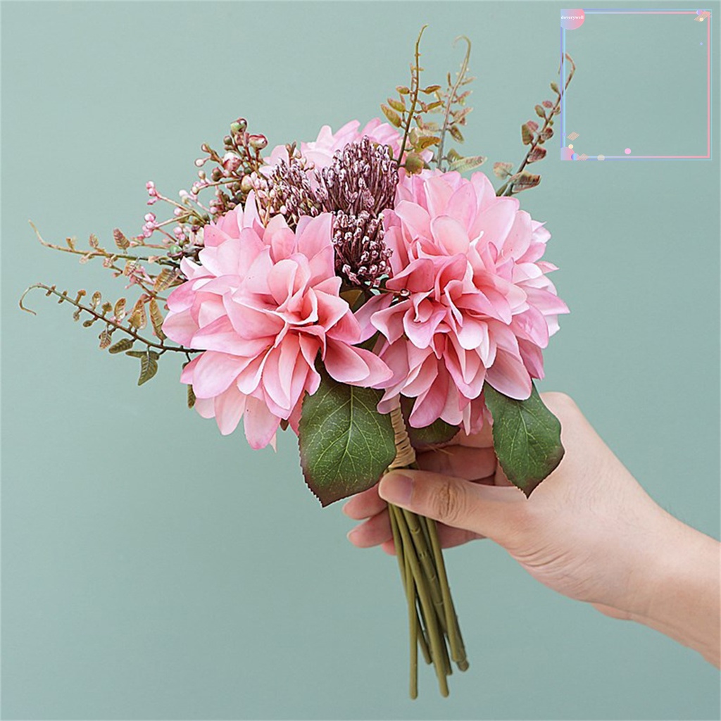 1 Nhánh Hoa Nhân Tạo Bằng Vải Phong Cách Cổ Điển Dùng Trang Trí Đám Cưới