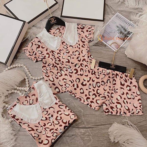 Bộ Ngủ Pijama Lụa Satin Cổ Bèo Cho Bé Từ 6-23kg [BN11-2021]