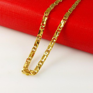 Dây chuyền nam mạ vàng dẹt 24k mạ công nghệ ITALIA cao cấp