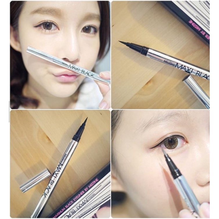 Bút Kẻ Mắt Nước Mistine Maxi Black Eyeliner