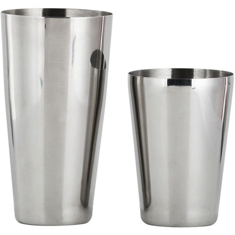 Bình lắc 2 mảnh làm cocktail bằng inox 304 750/600ML phong cách Boston shaker bar dày dặn cao cấp đẹp