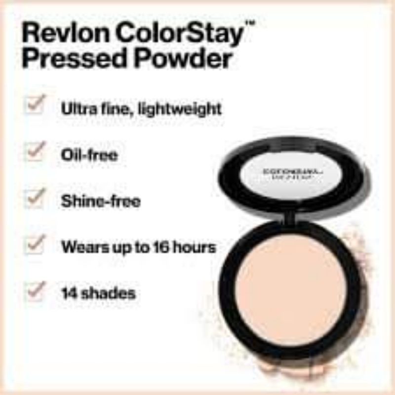 Phấn Phủ Dạng Nén Che Khuyết Điểm, Kiềm Dầu, Siêu Mịn, Revlon Colorstay™ Pressed Powder