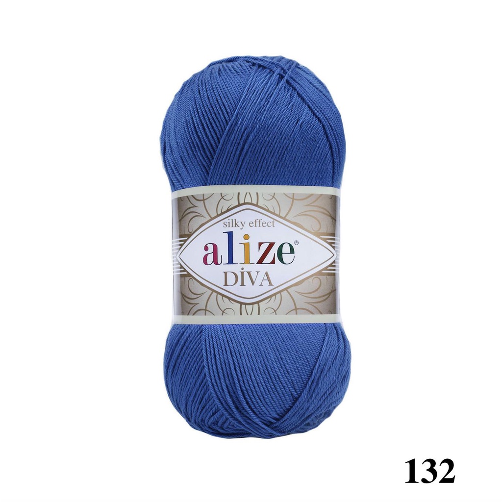 Cuộn sợi bóng Diva hãng len Alize yarns đan/móc Bikini, áo hè, váy hè, thú, túi ví, nón cực xinh