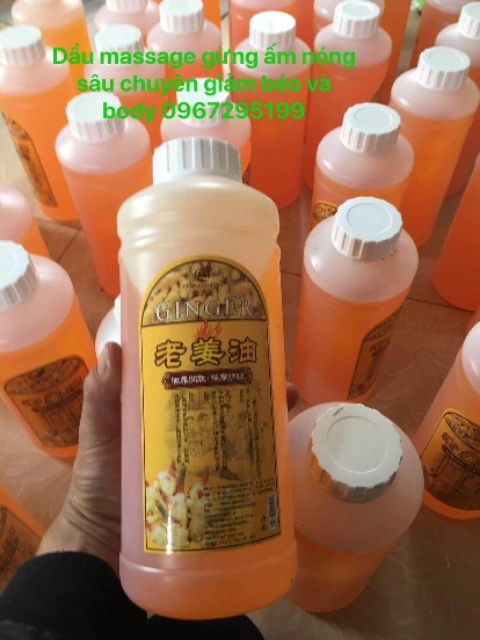 Dầu massage gừng, ấm nóng sâu,  giảm béo,  body