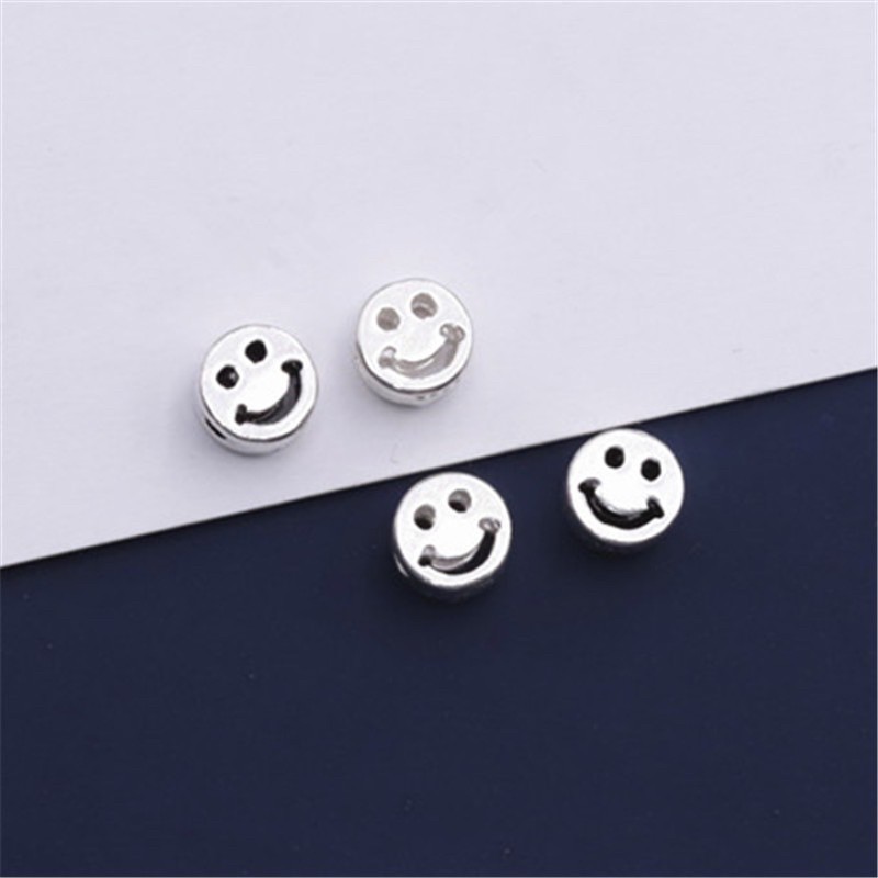 charm bạc mix đá mặt cười bạc s925 cao cấp