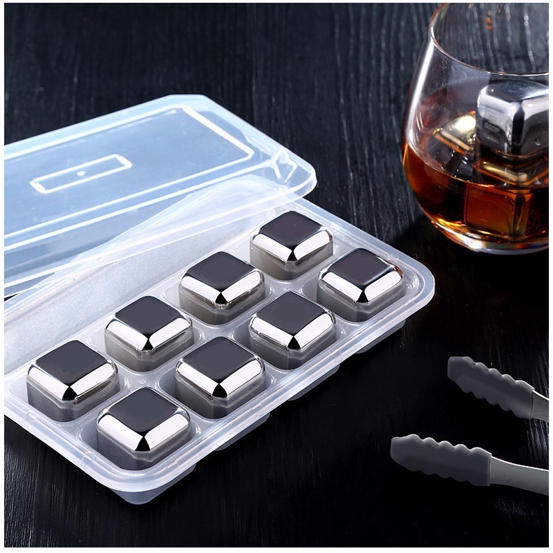 Đá Lạnh Inox Không Tan viên không gỉ cao cấp làm lạnh đồ uống không tan trong nước