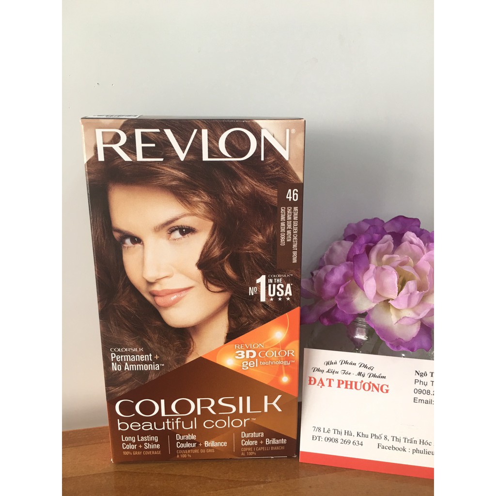 Thuốc Nhuộm Tóc Revlon Colorsilk Màu 46 Nâu Hạt Dẻ | BigBuy360 - bigbuy360.vn