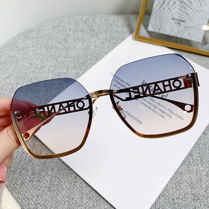 Kính Mát Gọng Kim Loại Chống Tia UV400 Thời Trang Dành Cho Nữ
