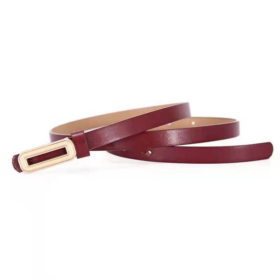 Thắt lưng da bản nhỏ phong cách cổ điển thanh lịch thời trang dành cho nữ