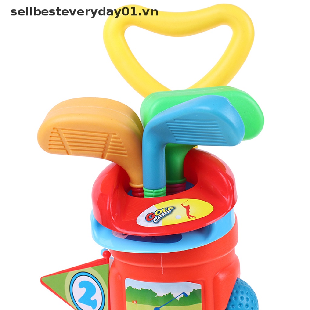 1 Bộ Đồ Chơi Đánh Golf Mini Bằng Nhựa Nhiều Màu Cho Bé (1 Tuổi)