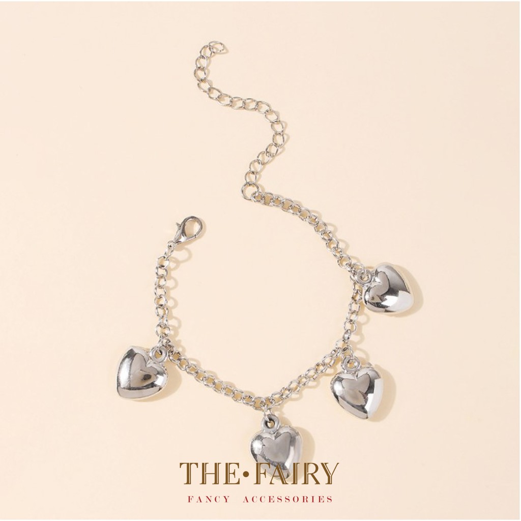 Lắc tay phối charm trái tim [ VT02 ]