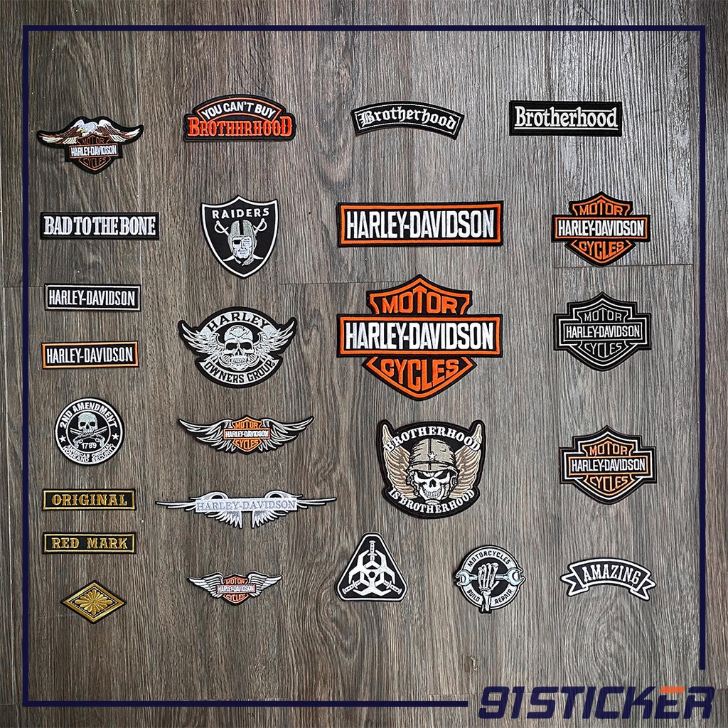 PATCH ủi áo HARLEY cho AE chơi hệ BIKER, MOTOR phần 1