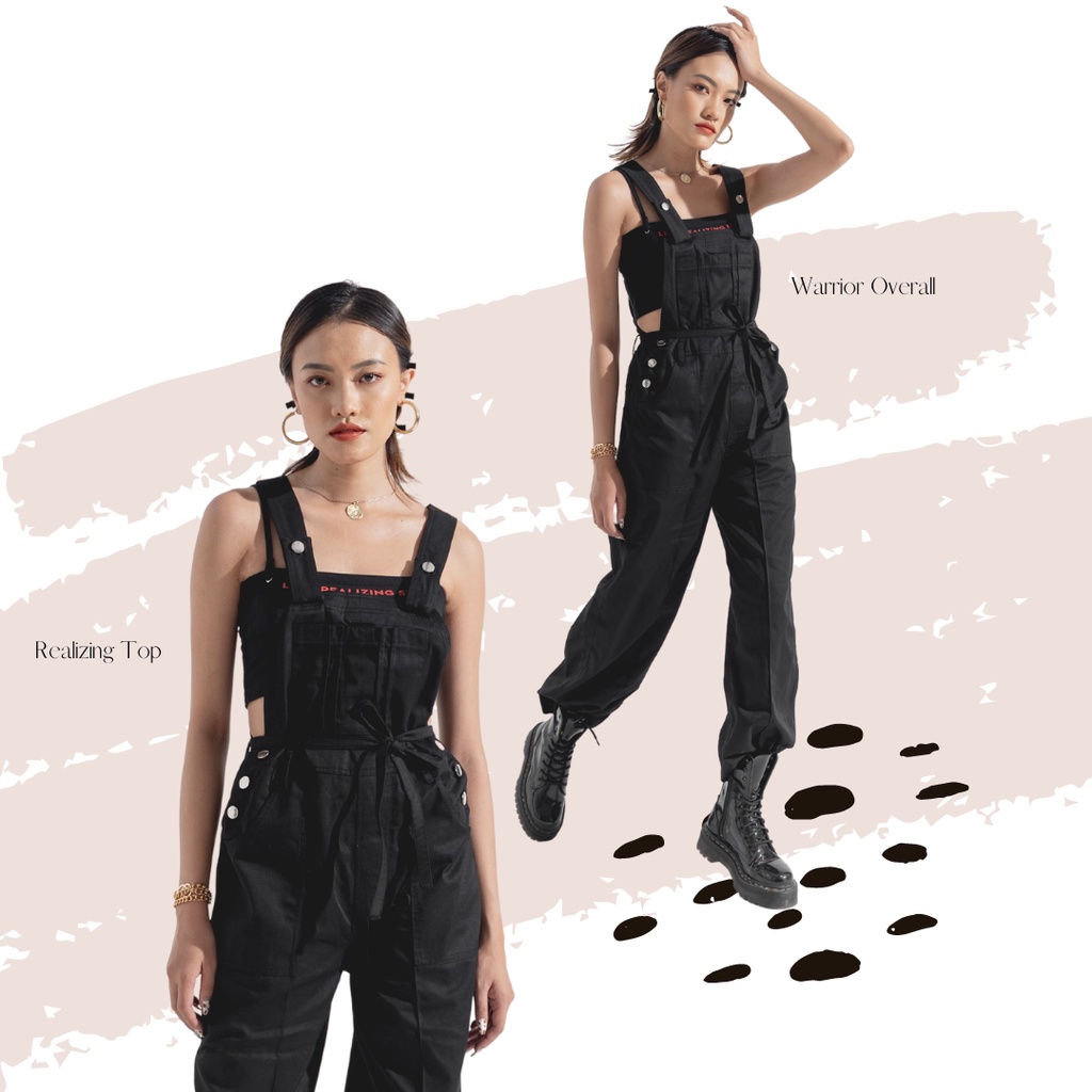 Quần Yếm đen kaki Thính Concept - Warrior Overall