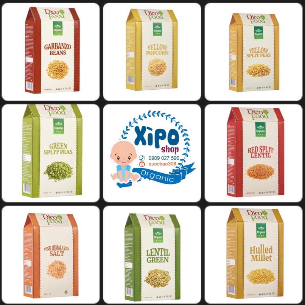 Các Loại Đậu Hạt Hữu Cơ Dico Food 113g