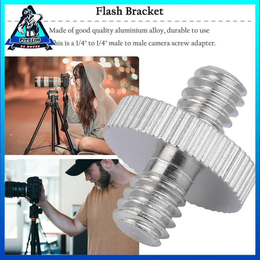Bộ chuyển đổi vít máy ảnh 1/4 "Nam sang 1/4" Nam cho giá đỡ chân máy