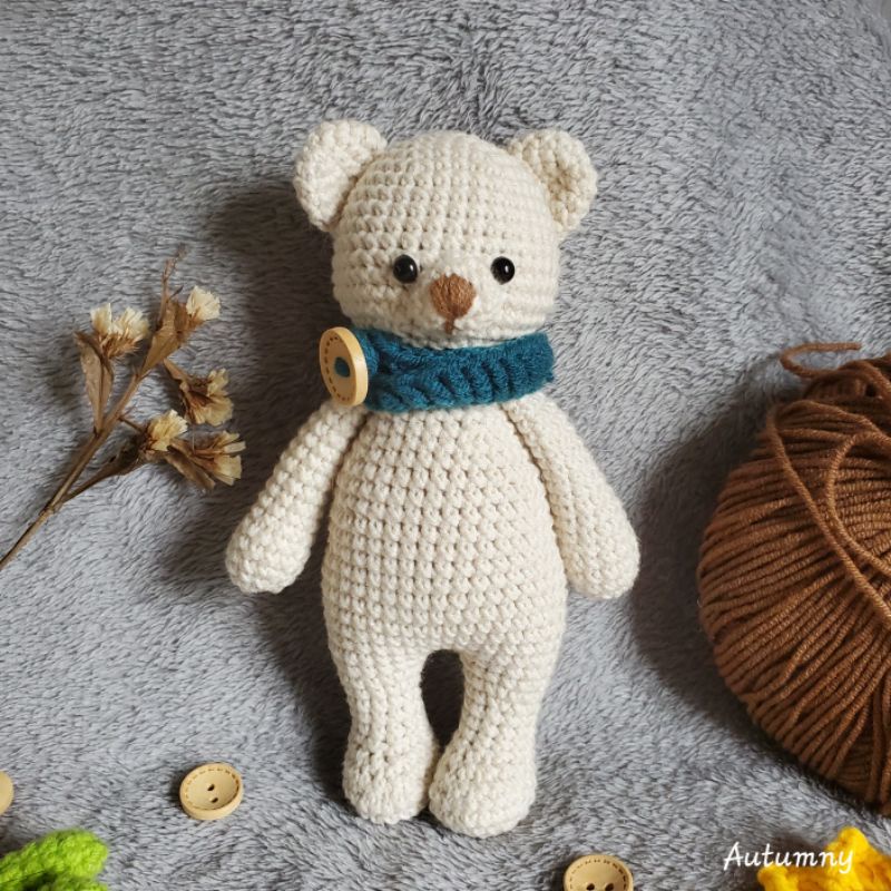 Gấu bông len handmade gấu Cuddle đáng yêu - Amigurumi - Quà tặng cho bé, người thân, bạn bè, quà tặng sinh nhật, ...