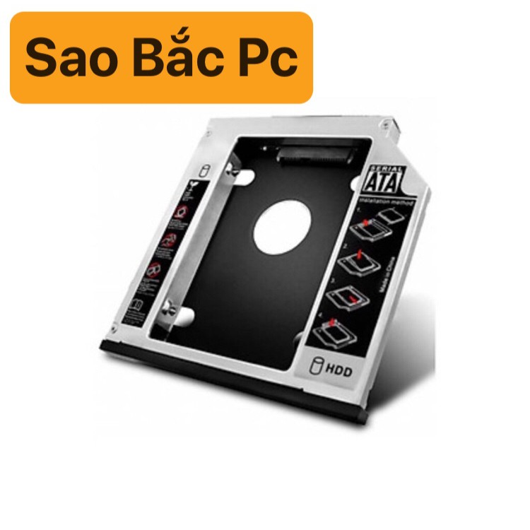 Khay Ổ Cứng Caddy Bay HDD SSD SATA3 9.5mm - Giải Pháp Lắp Ổ Cứng Thứ 2 cho Laptop