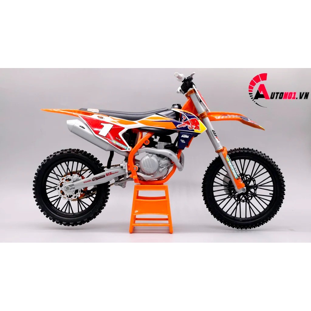 MÔ HÌNH XE ĐỊA HÌNH OFFROAD KTM 450 SX-F NUMBER 01 REDBULL 1:6 MAISTO 5421